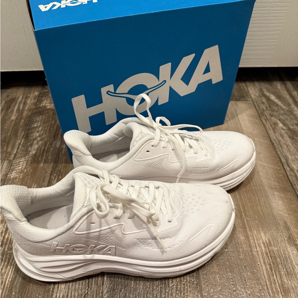 Hoka White Running Shoes